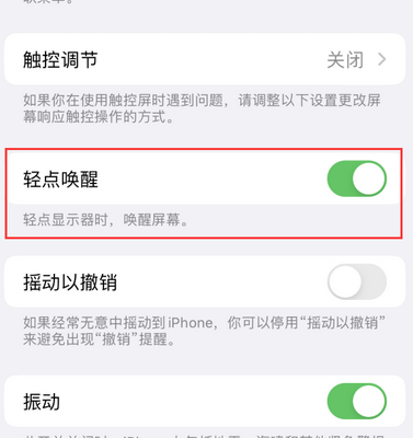 方城苹果售后服务分享iPhone轻点唤醒功能屏幕无反应